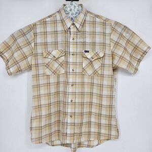 Vintage Wrangler Shirt Mens Large Short Sleeve Western‎ Button Up Lightweight L